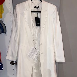 Twinset White Blazer Coat